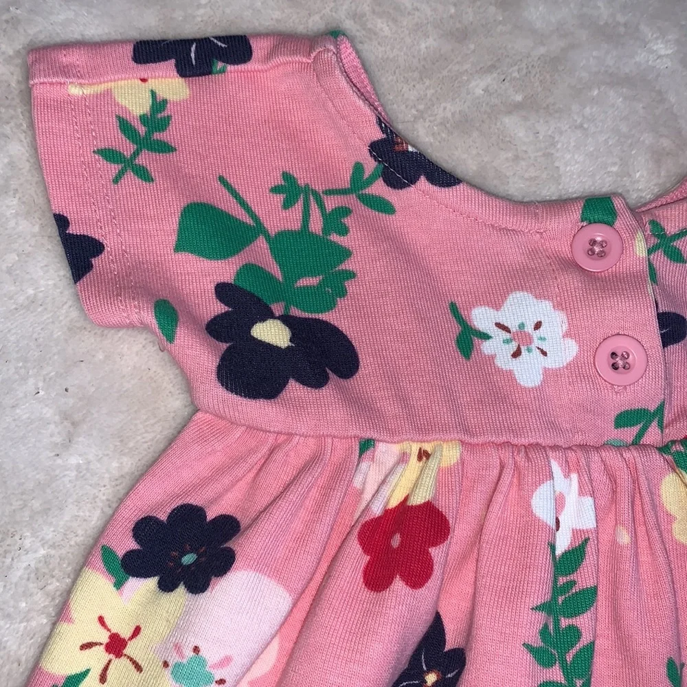 Hanna Andersson 60 Pink Floral Dress 3-6M Perfect!💕 - Picture 5 of 10